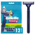 Gillette Sensor2 Plus Disposable Razors, Pivot Head, 12 Count