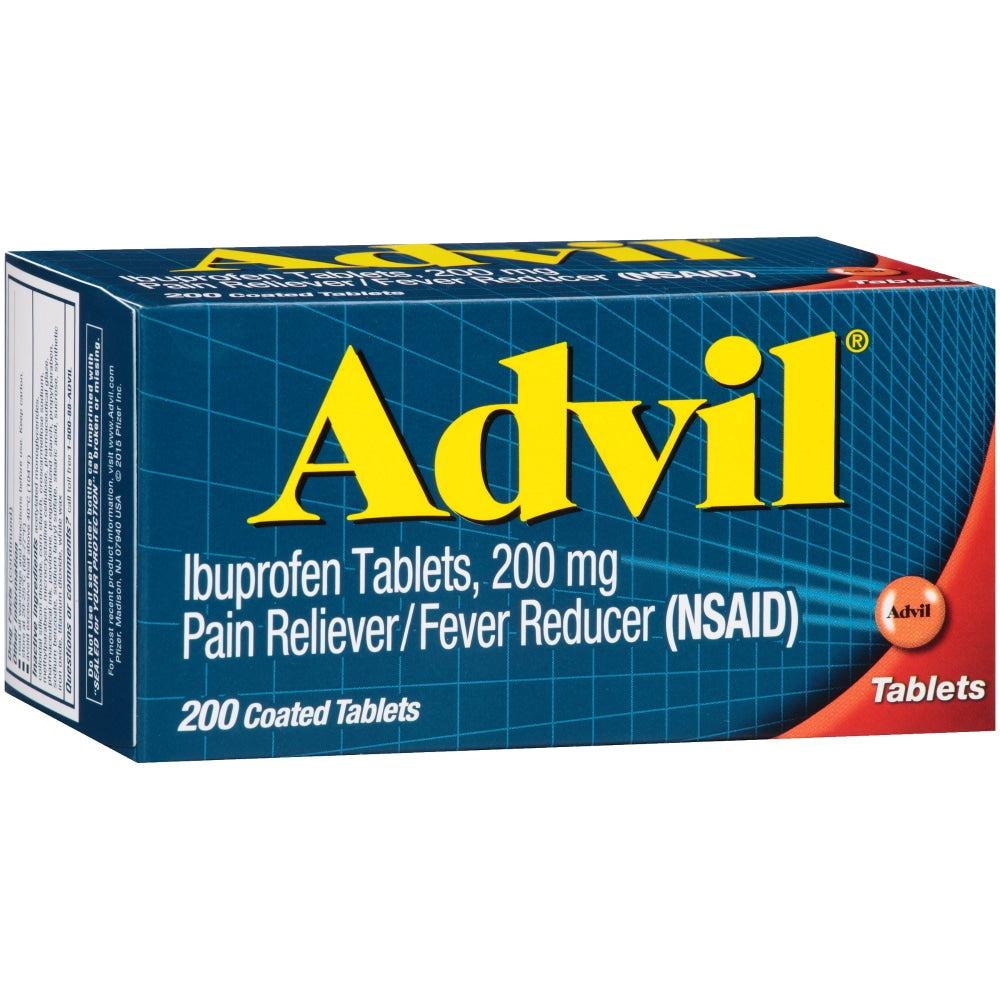 Advil Lehtësues Dhimbjesh & Ulës Temperaturash, Medikament Lehtësues Me Ibuprofen 200 Mg Për Dhimbje Koke, Shpine, Menstruale Ose Dhimbje Kyçesh, Tableta Të Veshura, Tjetër