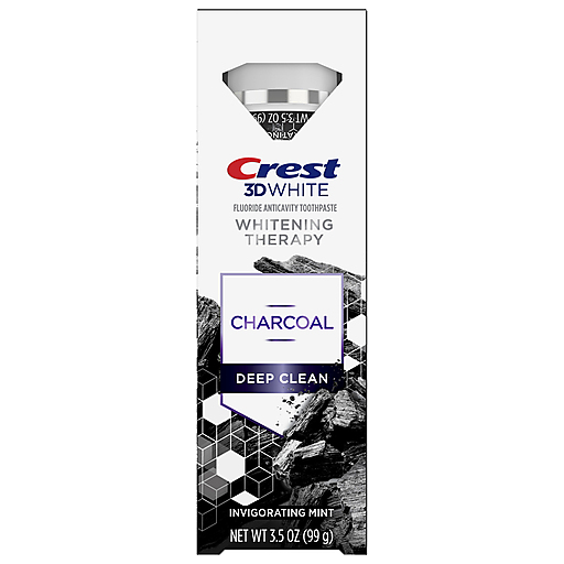 Crest 3D White Whitening Therapy Kohle Tiefenreinigung Fluorid-Zahnpasta - Belebende Minze - 99g