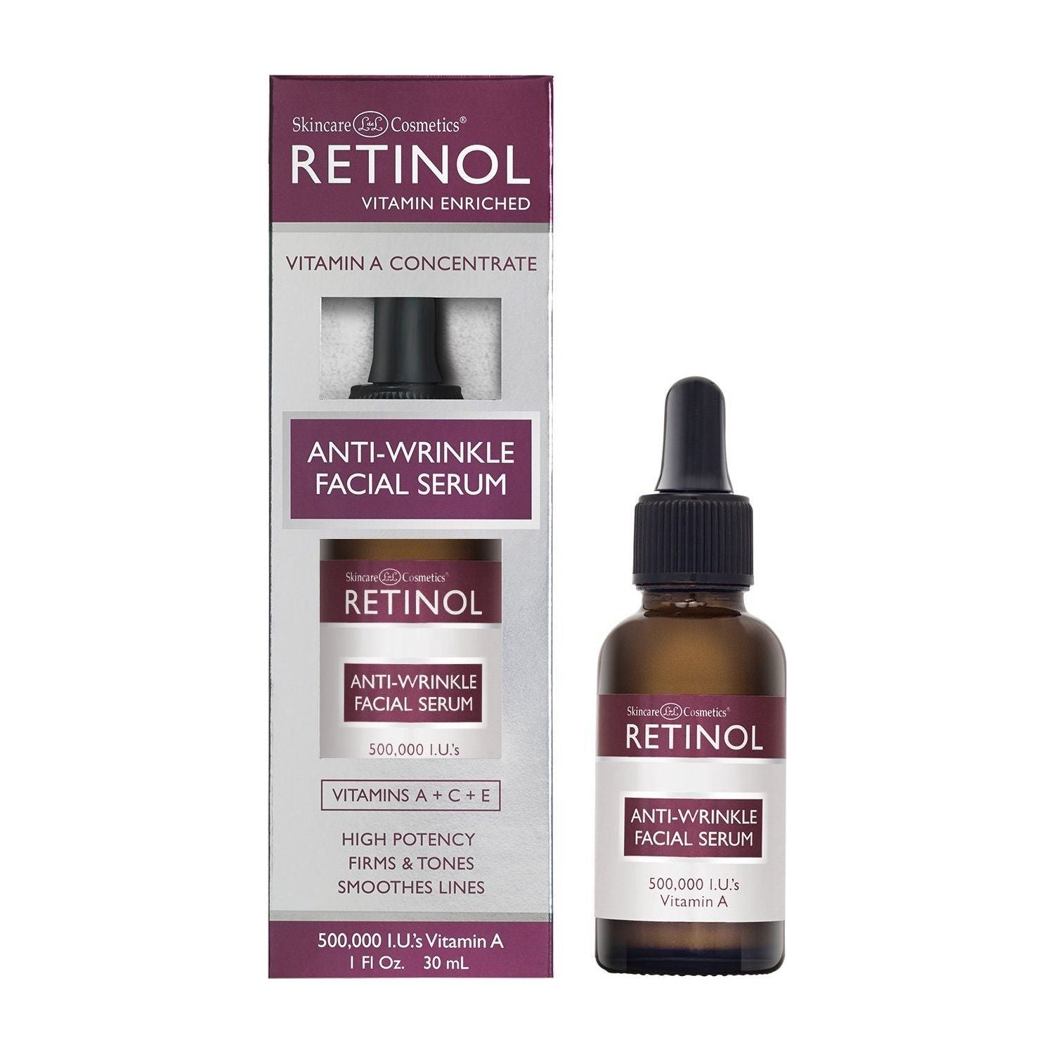 Serumi Fytyrës Retinol Vitamina A Kundër Rrudhave 30ml