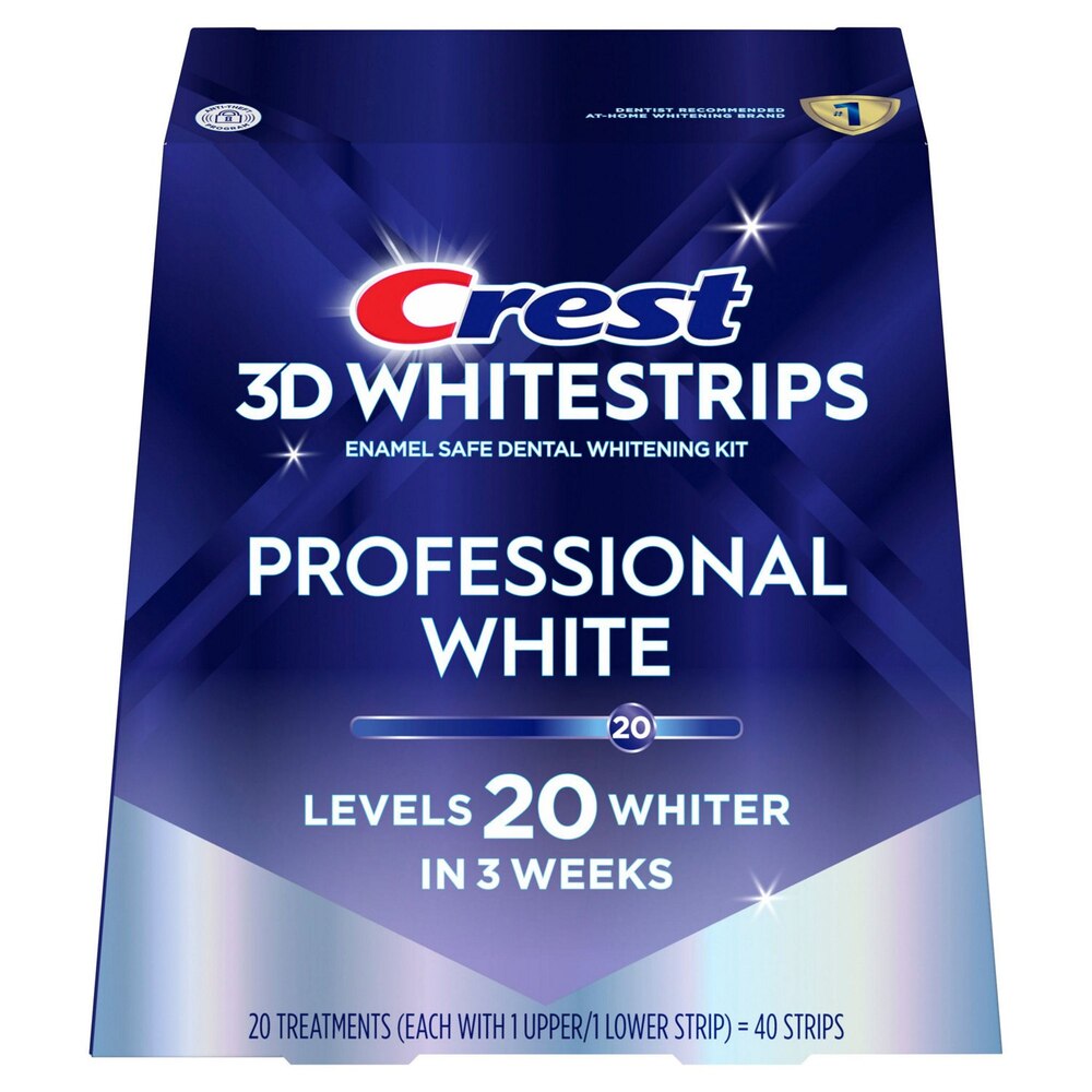 Crest 3D White Strips Professional White zahnschmelzschonendes Zahnaufhellungsset, 1 Kit
