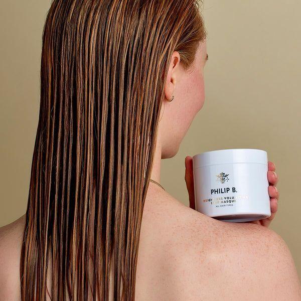 Maska Volumizuese Philip B. Weightless Për Të Gjitha Llojet e Flokëve 236 ml