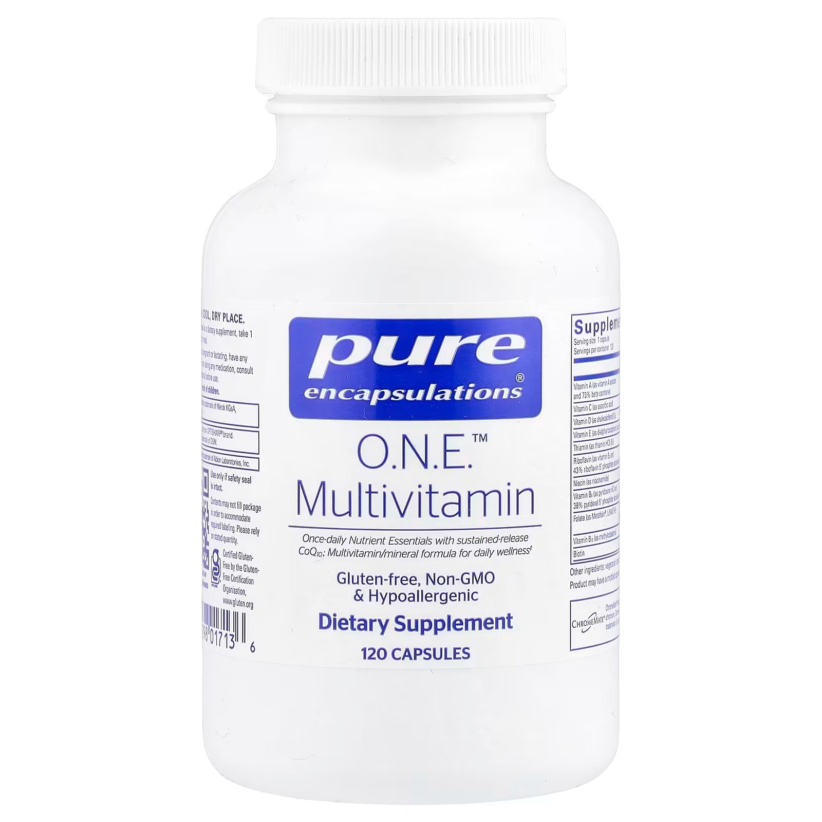 Pure Encapsulations O.N.E. Multivitamin, Einmal-täglich-Formel, 120 Kapseln