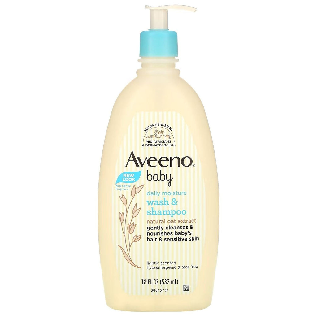 Aveeno Baby Daily Moisture Waschlotion & Shampoo Hafer-Extrakt 236 ml