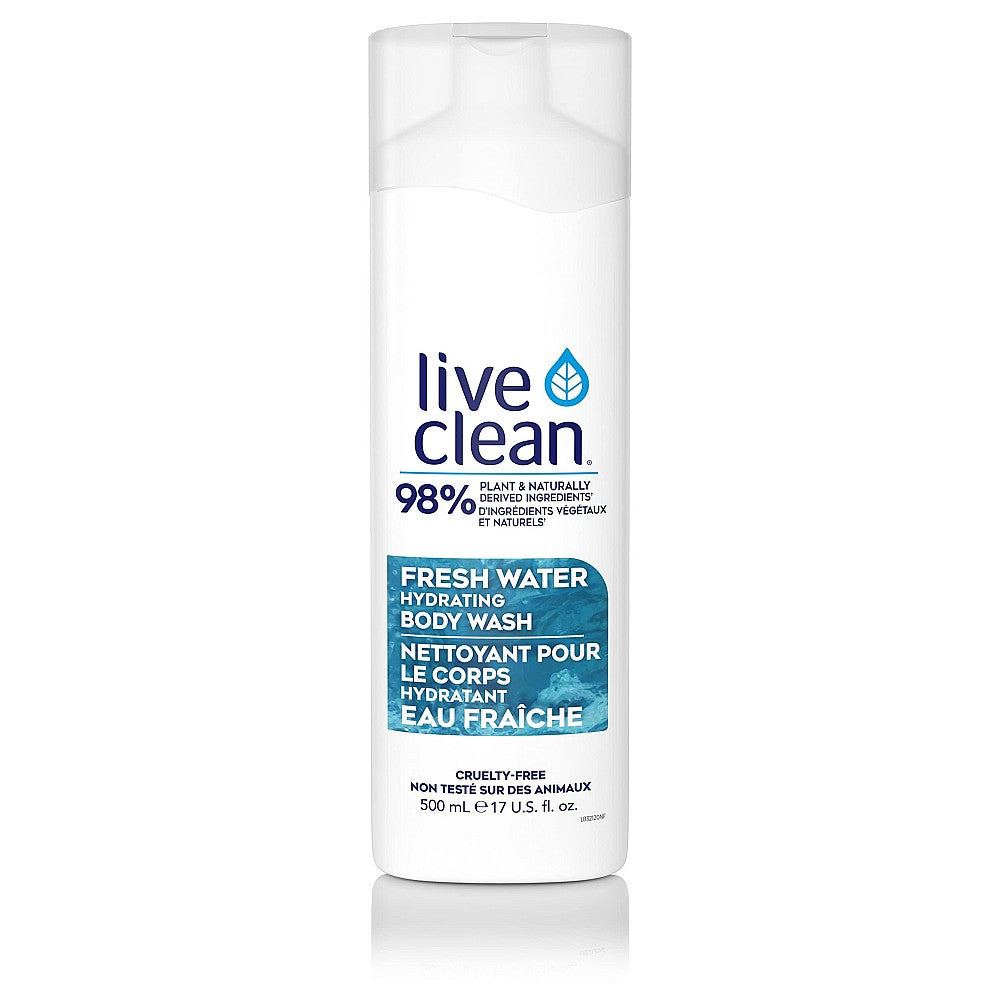 Live Clean Fresh Water Feuchtigkeitsspendendes Duschgel 500 ml Flasche
