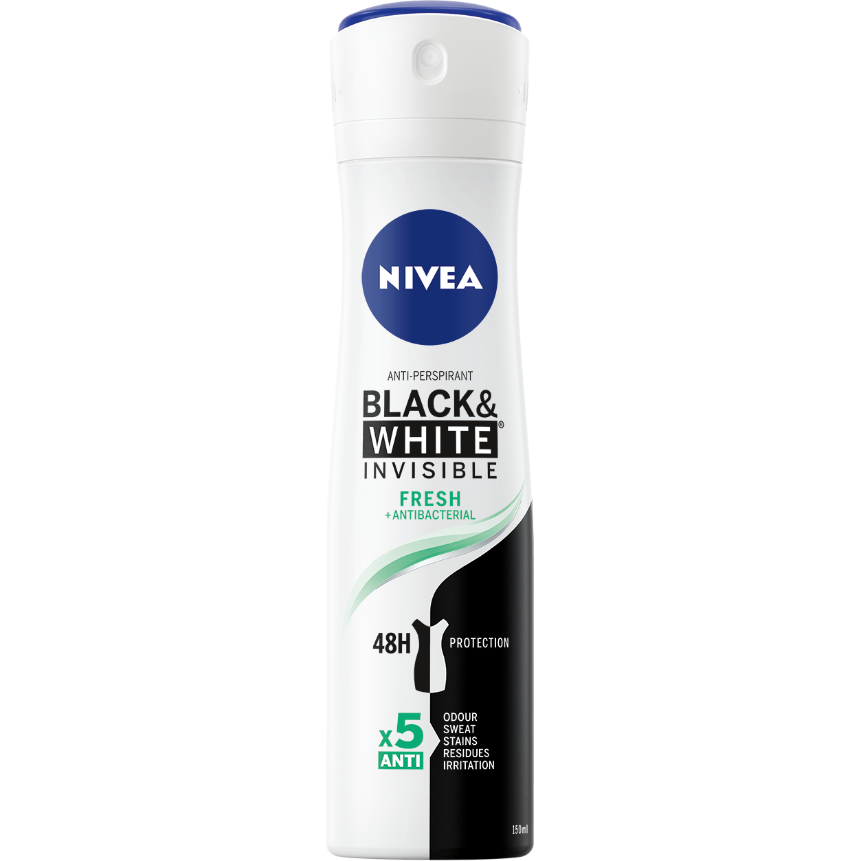 Nivea Invisible for Black & White Fresh Anti-Transpirant Deospray 150ml