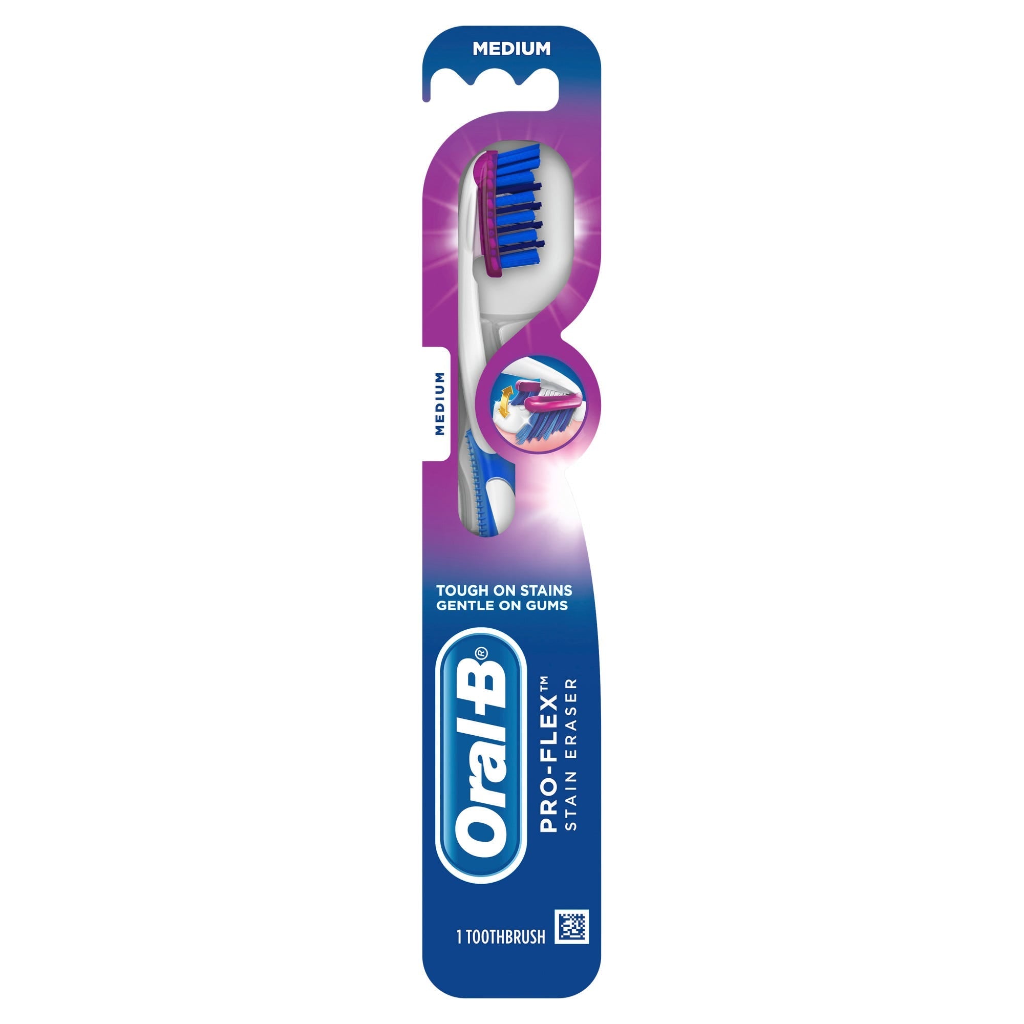 Oral-B 3D White Luxe Mittel Zahnbürste mit Fleckenradierer