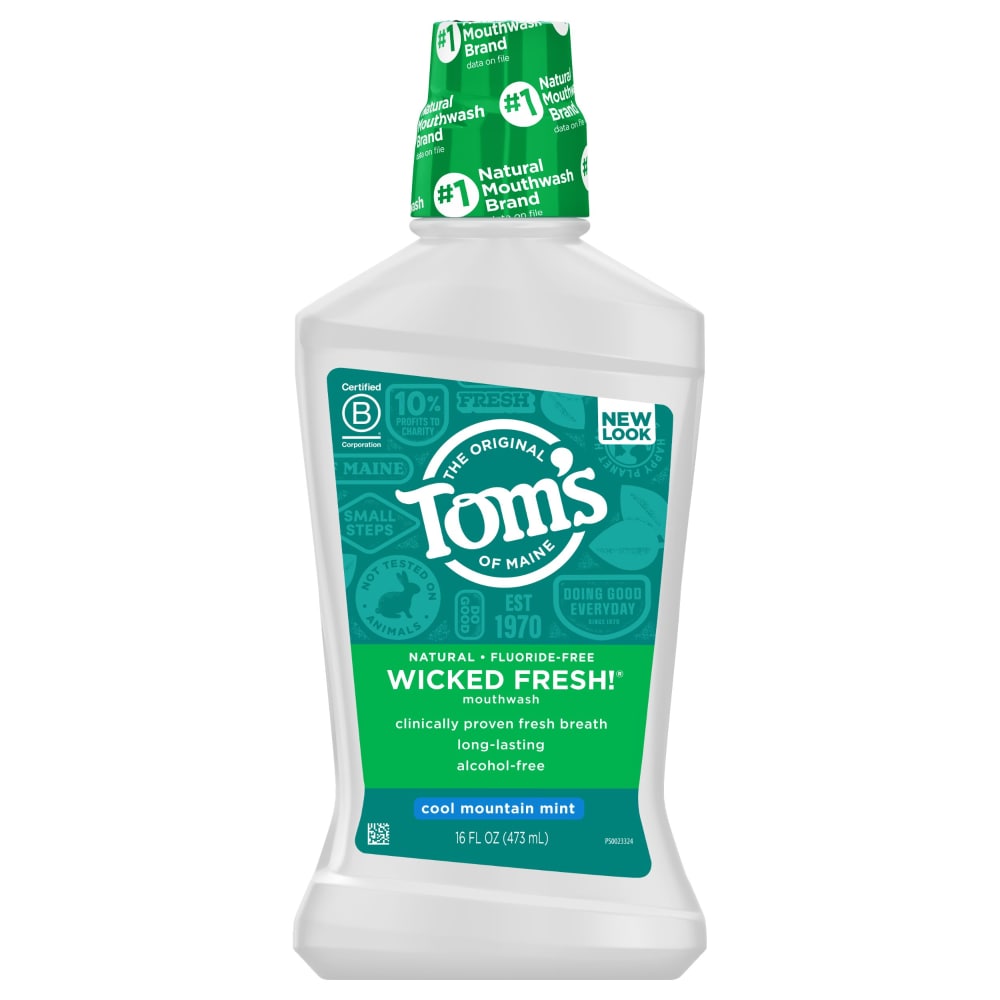 Ujë goje Tom's of Maine, mente Cool Mountain, Wicked Fresh 473 ml