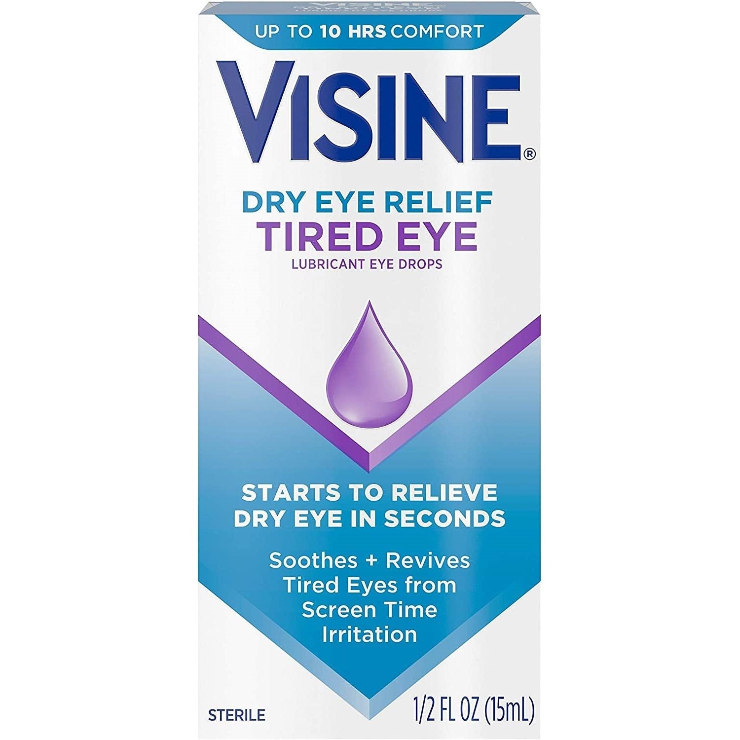 Visine Trockene Augen Linderung Ermüdete Augentropfen – 15 ml