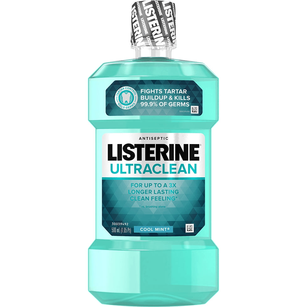 Listerine Ultraclean Antiseptic Mouthwash Kujdes Oral Për Gingivitin Cool Mint 1 L