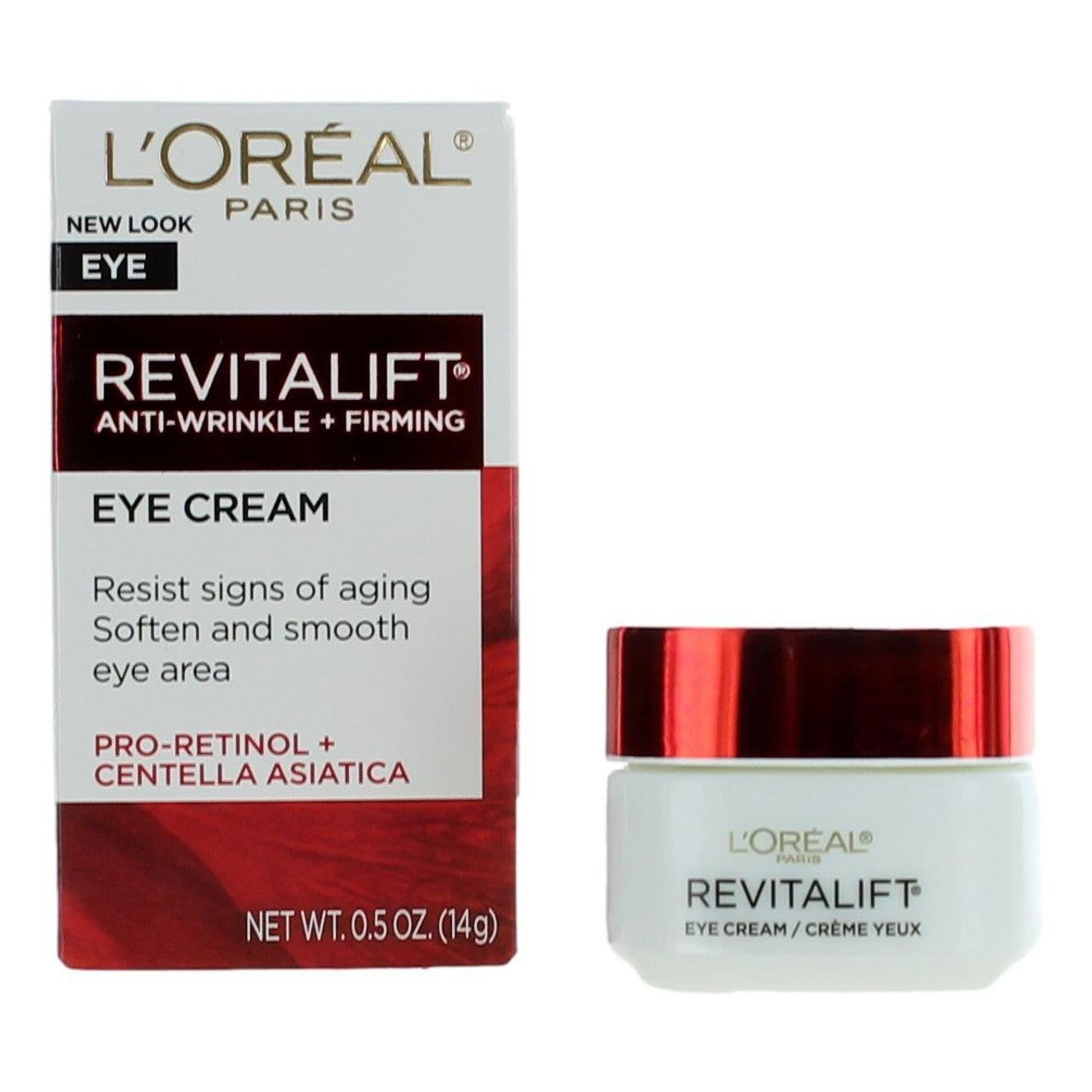 L'Oreal Paris Revitalift Krem Anti Rrudhë Fortifikues për Sytë, Pa Aromë, 15 ml