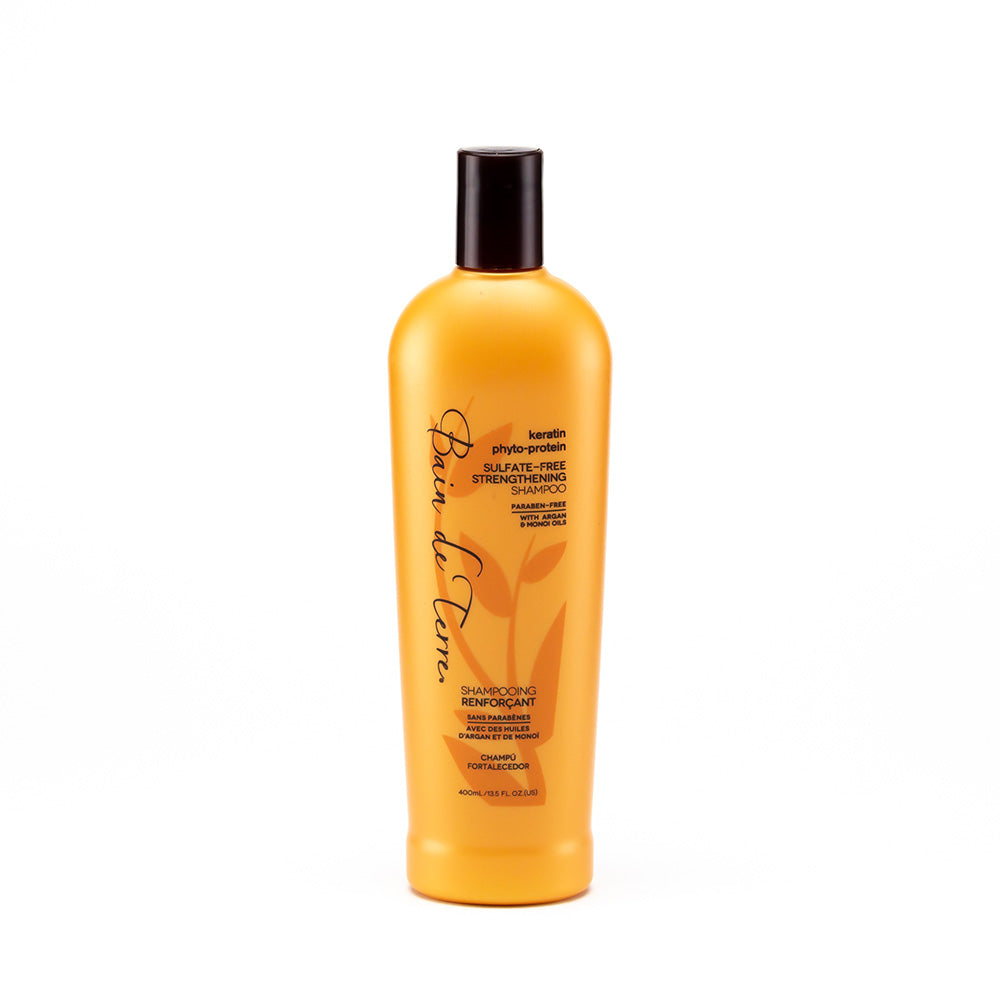 Shampo Përforcuese me Keratinë dhe Fito-Proteina Bain de Terre 13.5 Oz