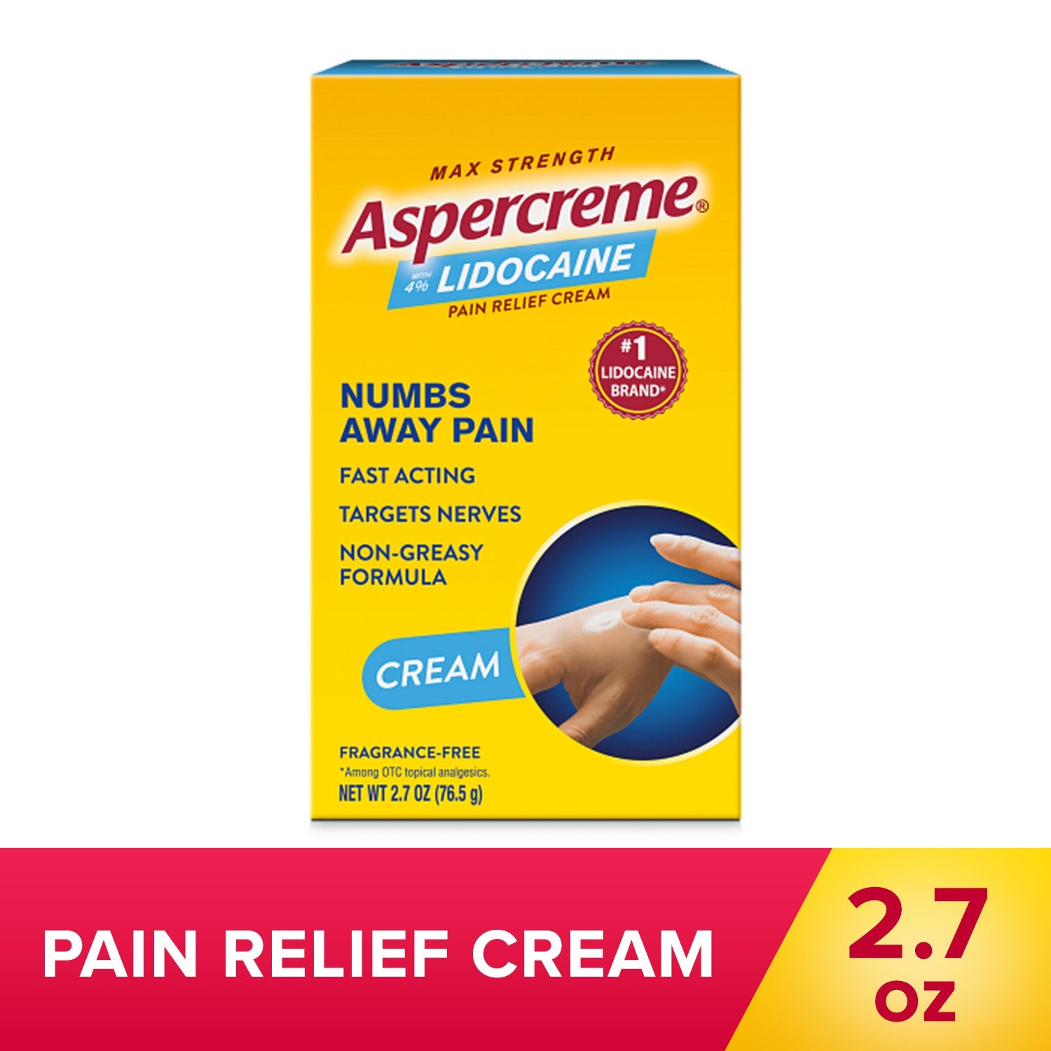 Aspercreme Schmerzcreme mit Lidocain, maximale Stärke