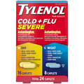 Tylenol Erkältung + Grippe, Stark, Tag/Nacht, Caplets, Für Erwachsene