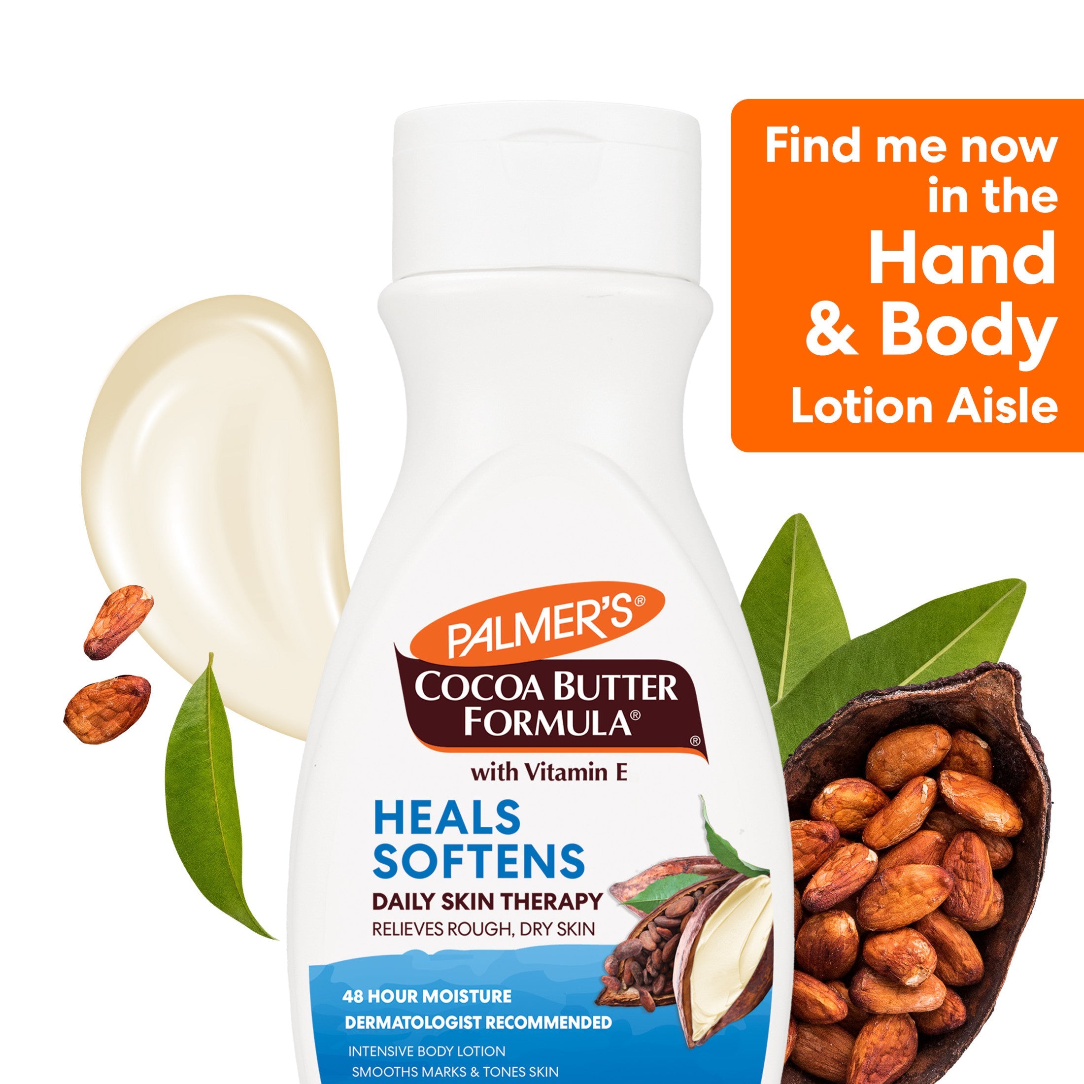 Locion trupi për terapi ditore të lëkurës me formulë Palmer's Cocoa Butter me vitaminë E, 250 ml