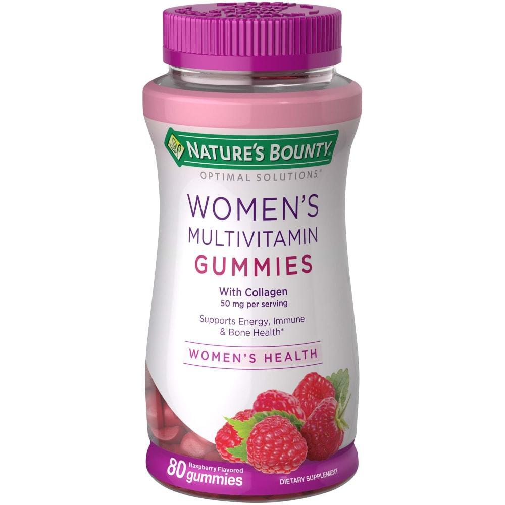 Nature's Bounty Frauen Multivitamin Gummibärchen, Gesundheits- & Schönheitsformel, Himbeere, 80 Stück