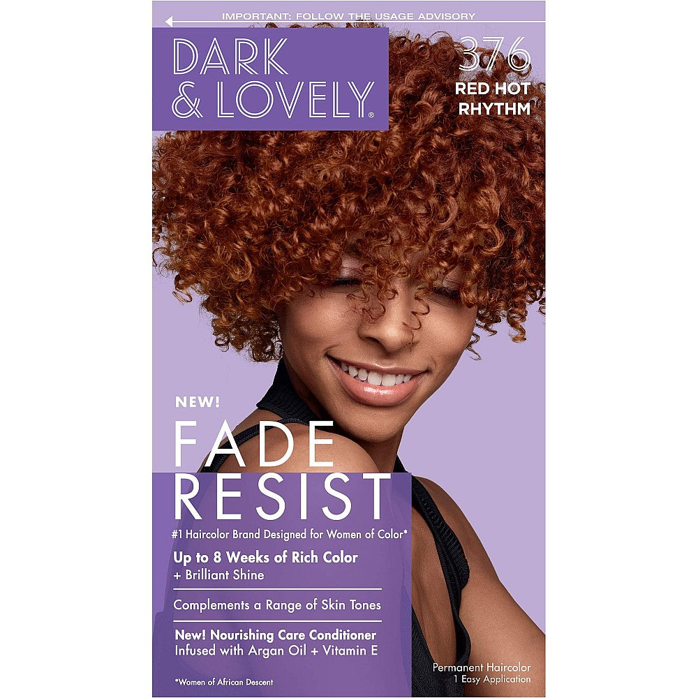 Dark & Lovely Fade Resist Dauerhafte Haarfarbe 376 Red Hot Rhythm