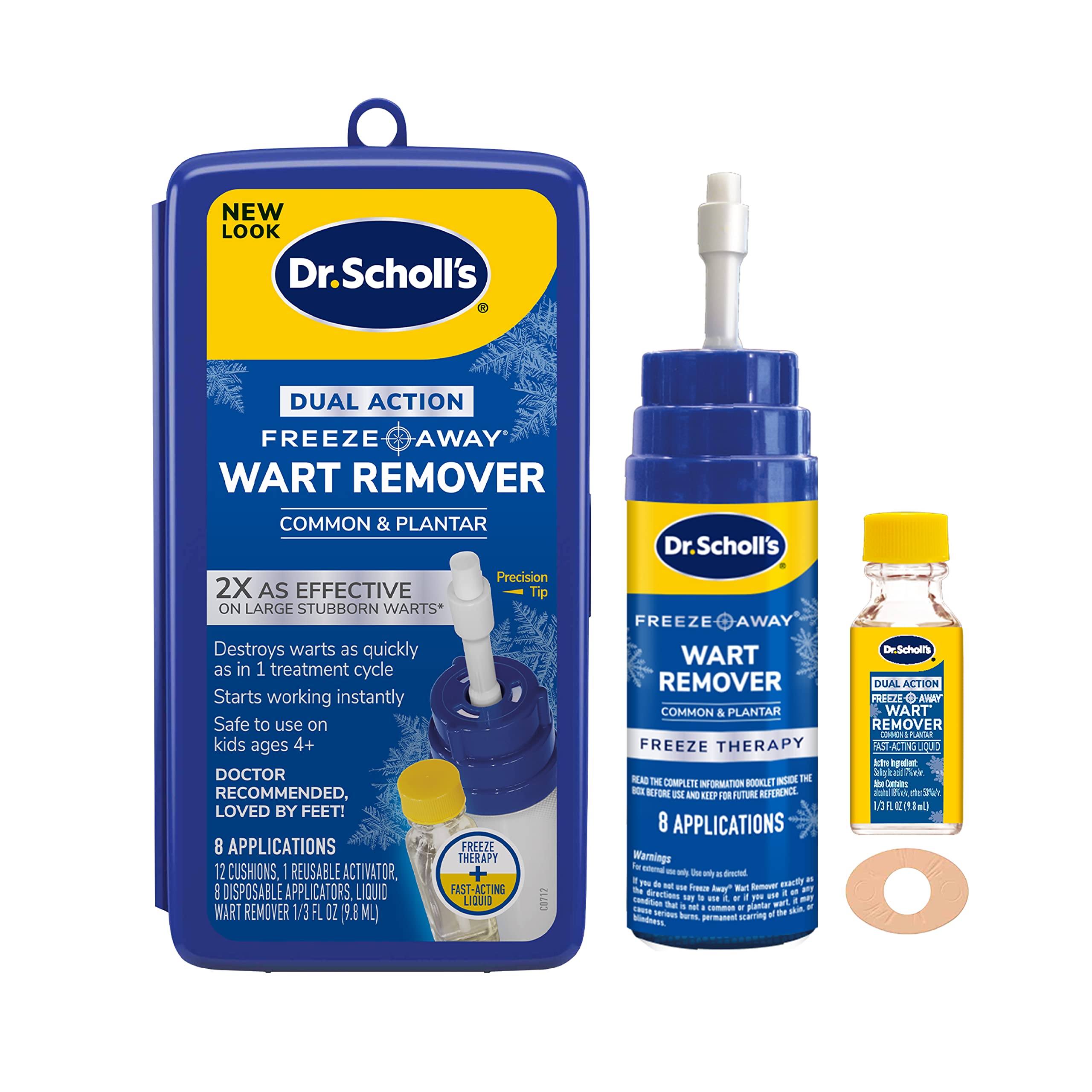 Dr. Scholl's Dual Action Freeze Away Warzenentferner 8 Anwendungen