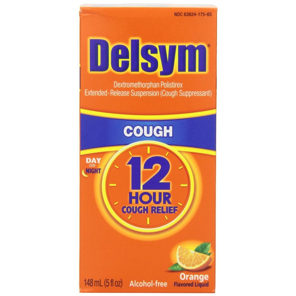 Delsym Hustenmittel 12 Stunden Flüssig Orange 5 Oz