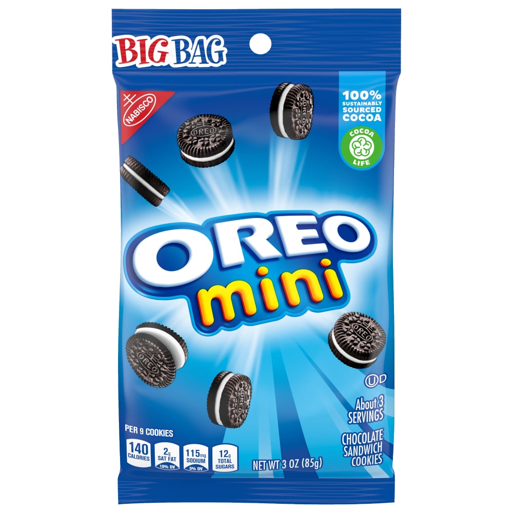 Biskota me çokollatë Oreo Mini Big Bag, 3 Oz