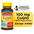 Nature Made CoQ10 100 Mg me Ekstrakt Piperi të Zi Softgels