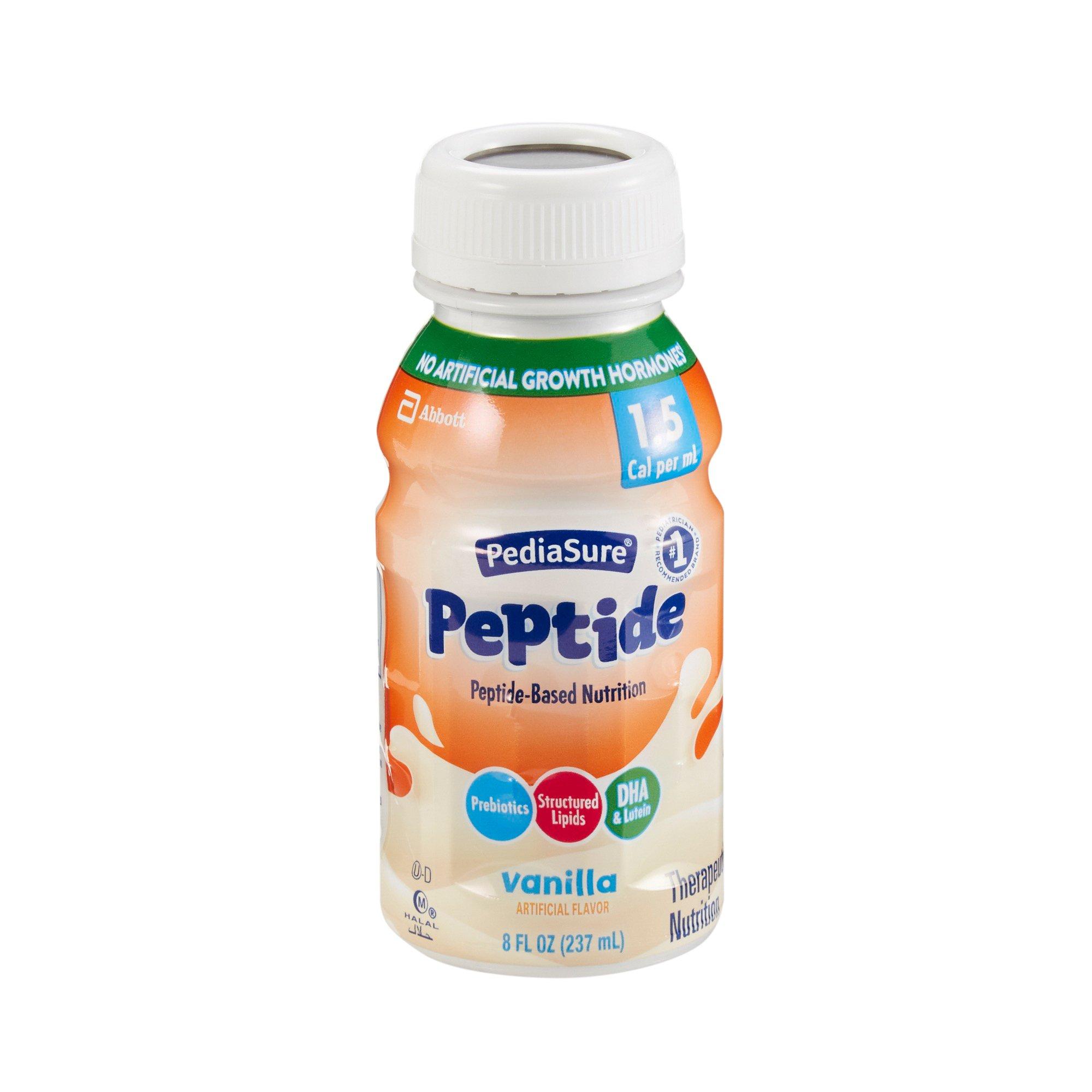 Pediasure Abbott Nutrition Peptide 1.5 Kalorien Vanille, 8 Oz. Flasche, 24 Stk./Ktn.
