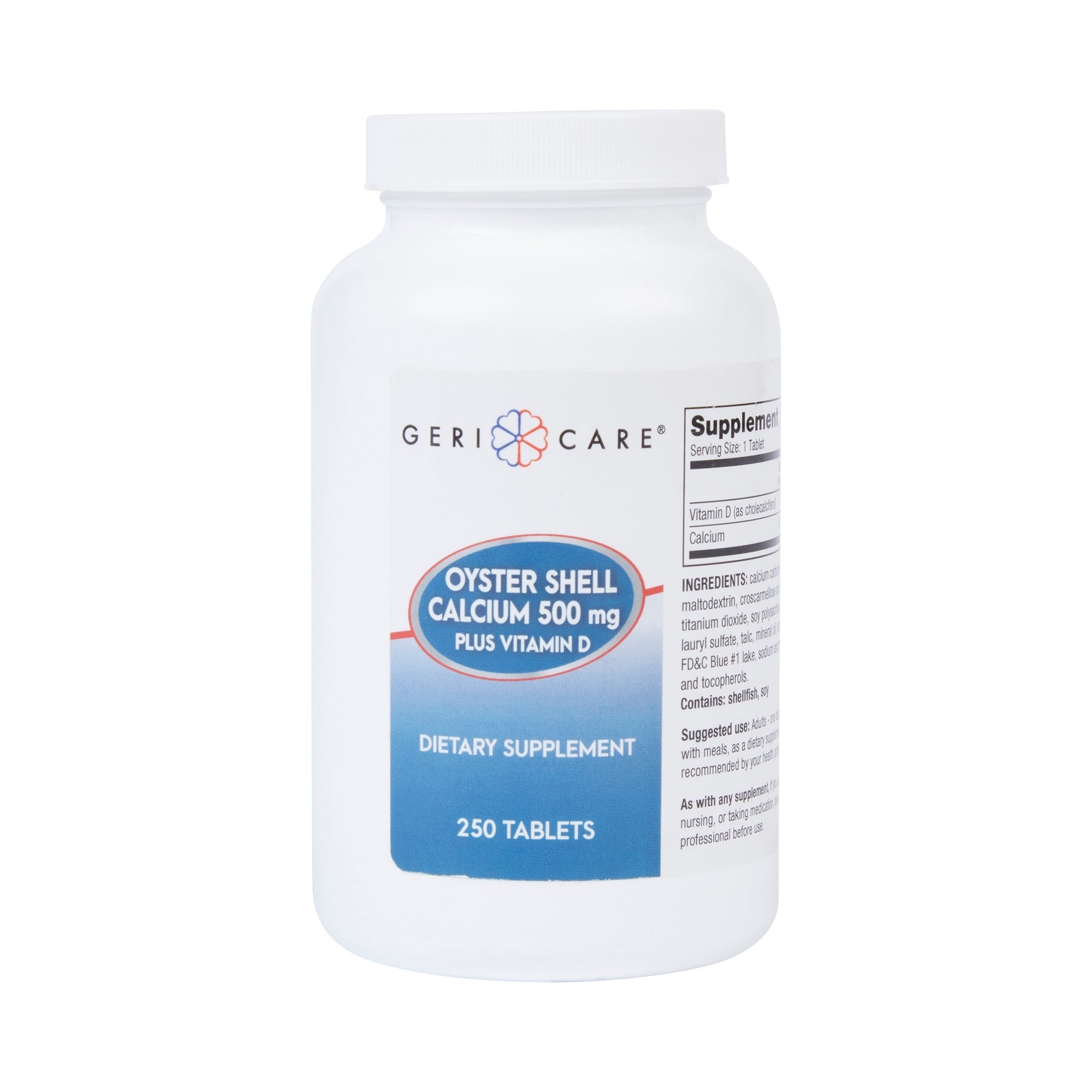 Geri-Care Kalcium nga Guacka Midhjeje 500 Mg Plus Vitaminë D