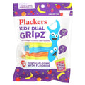 Plackers Kids Dual Gripz Zahnseide-Sticks, Wilde Beere mit Fluorid – 75 Stück