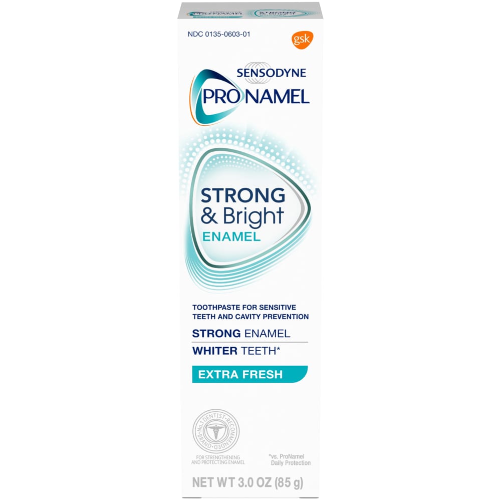 Sensodyne Pronamel Kräftig & Hell Zahnschmelz-Zahnpasta für schmerzempfindliche Zähne, extra frisch, 85 g