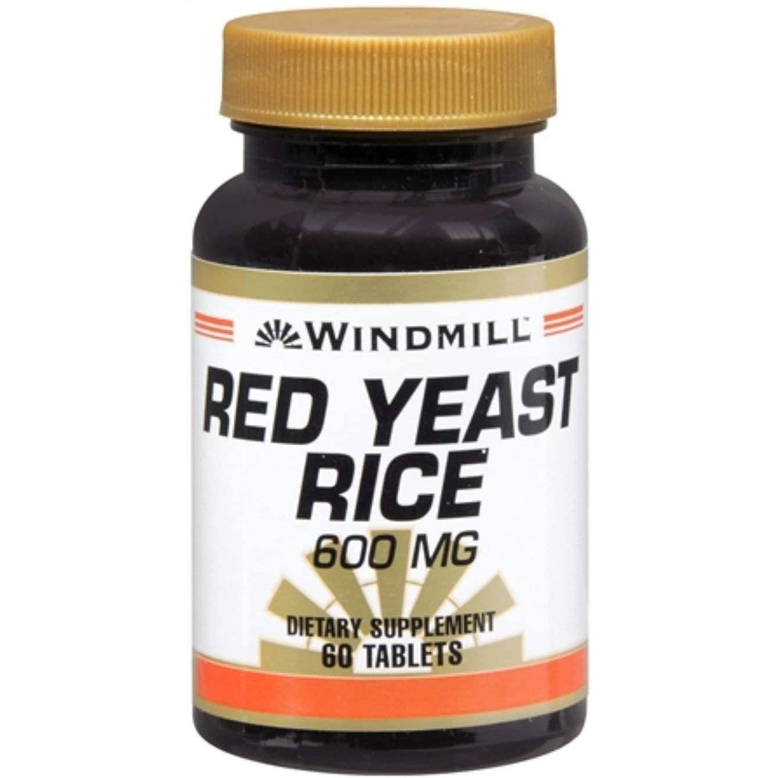 Windmill Red Yeast Rice 600 mg – Natural Cardiovascular Support, 60 Tablets