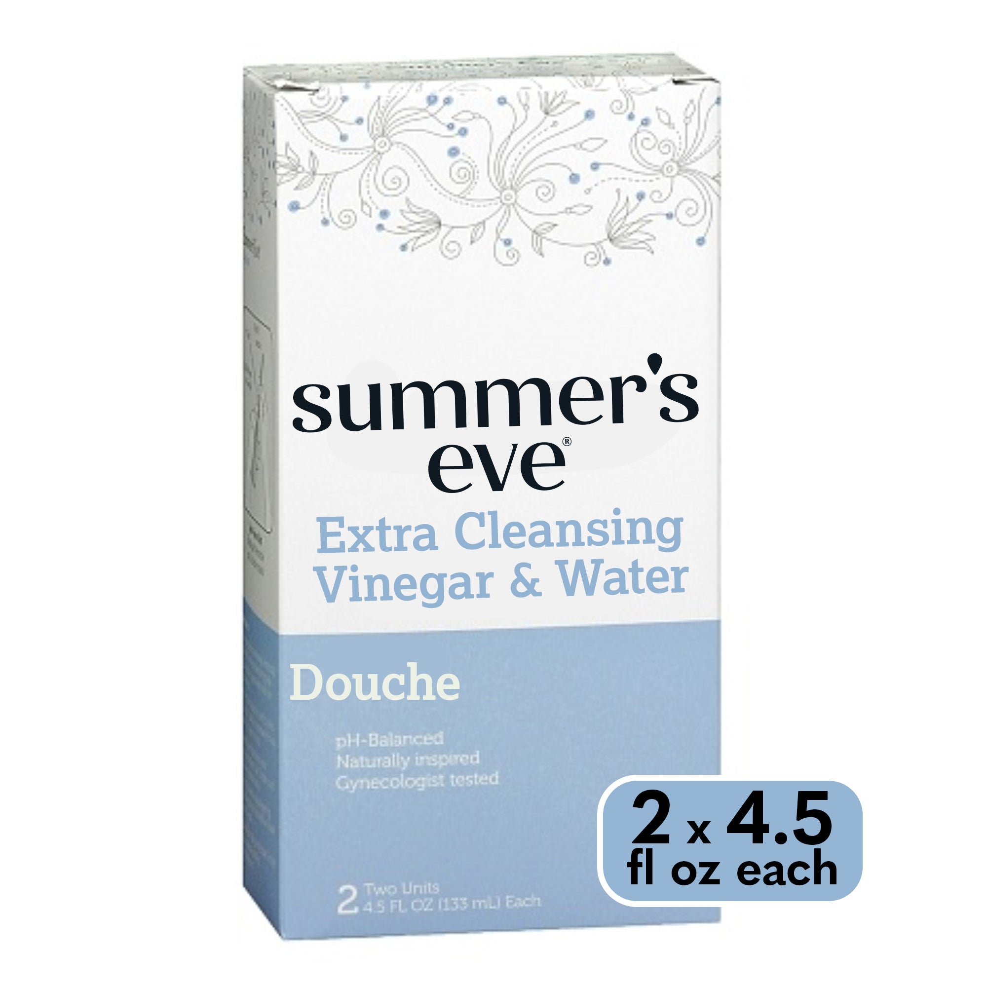 Summer's Eve Douche, Extra Cleansing Essig & Wasser, Doppelpack