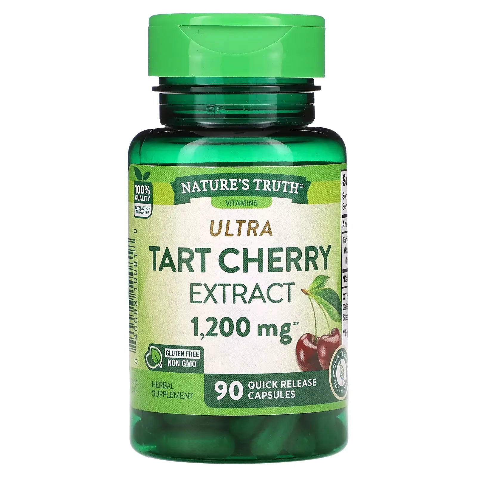 Shtesë ushqimore në kapsula me ekstrakt qershie të thartë Ultra Tart Nature's Truth - 90 copë