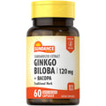 Sundance Vitamins Schnellfreisetzungskapseln 120 mg Ginkgo Biloba + Bacopa Kapseln 60 Stk.