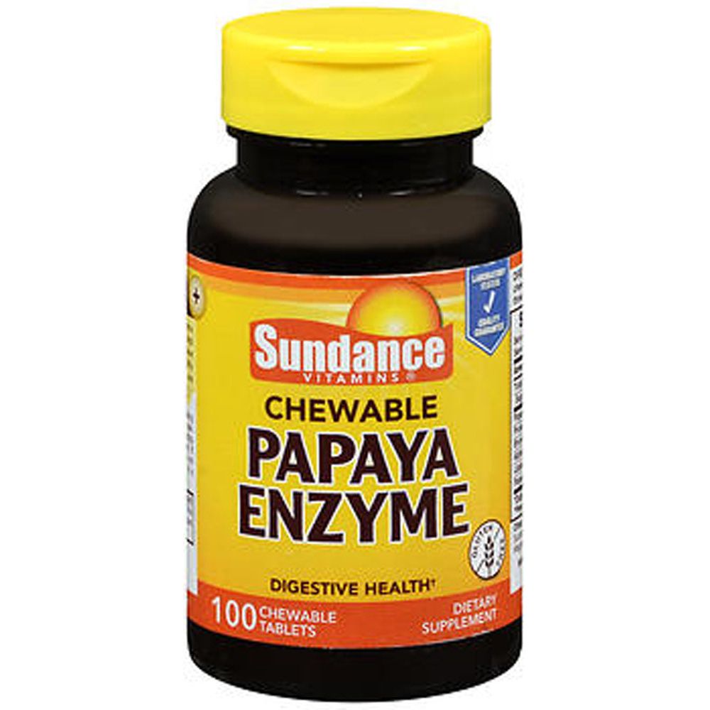 Sundance Vitamins Papaya-Enzym Kautabletten