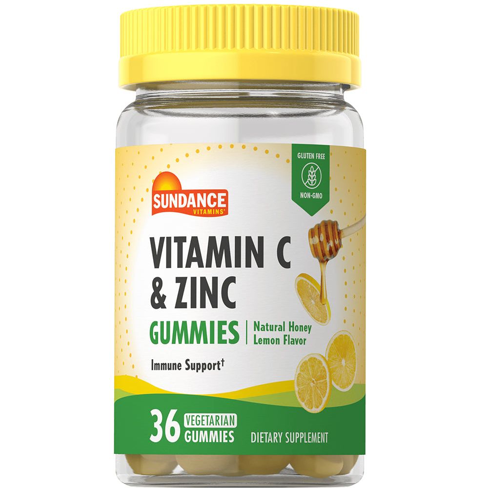 Sundance Vitamins Vitaminë C Dhe Zink Karamele Gums Vegjetariane