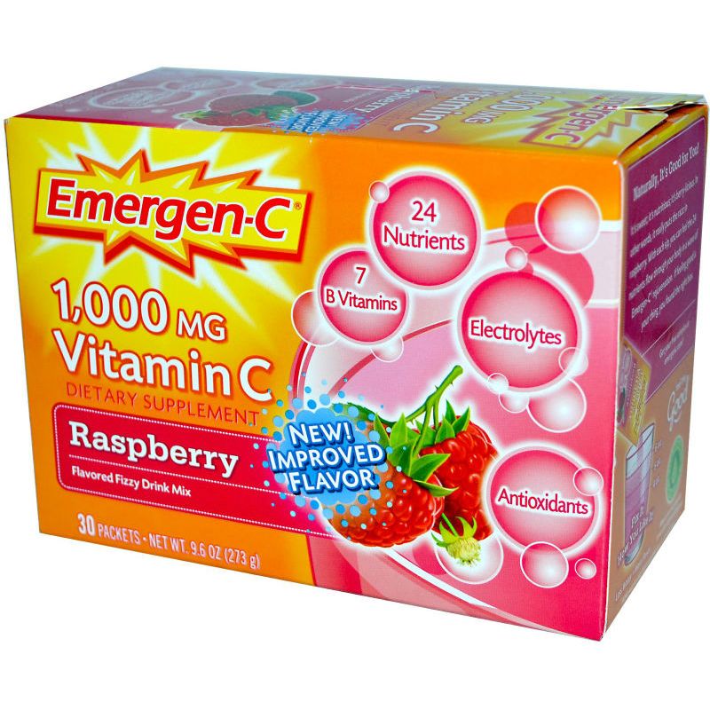 Emergen-C Vitaminë 1000 mg, Mjedër, Pije Pluhur Shkumëzuese