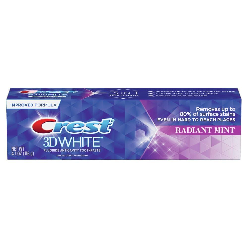 Crest 3D White Zahnpasta, Fluorid gegen Karies, Radiant Mint