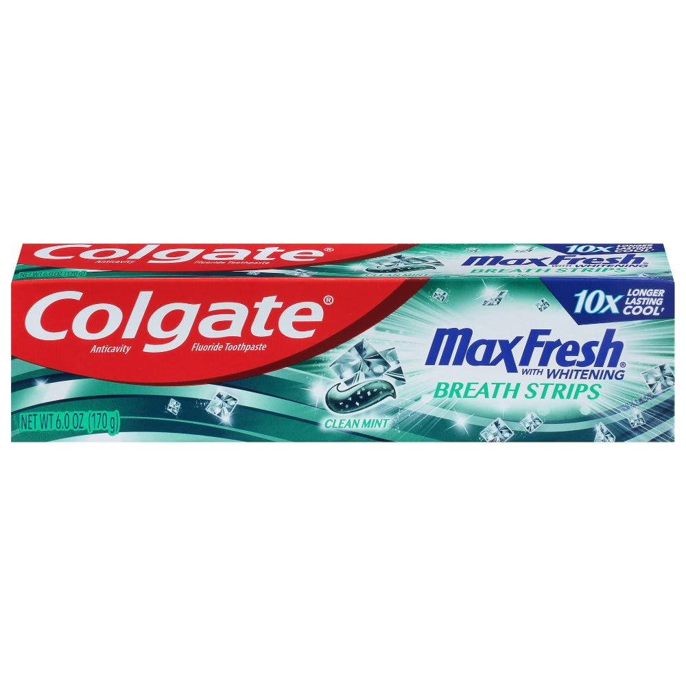 Colgate Max Fresh Zahnpasta mit Mini-Atemstreifen Clean Mint – 170g