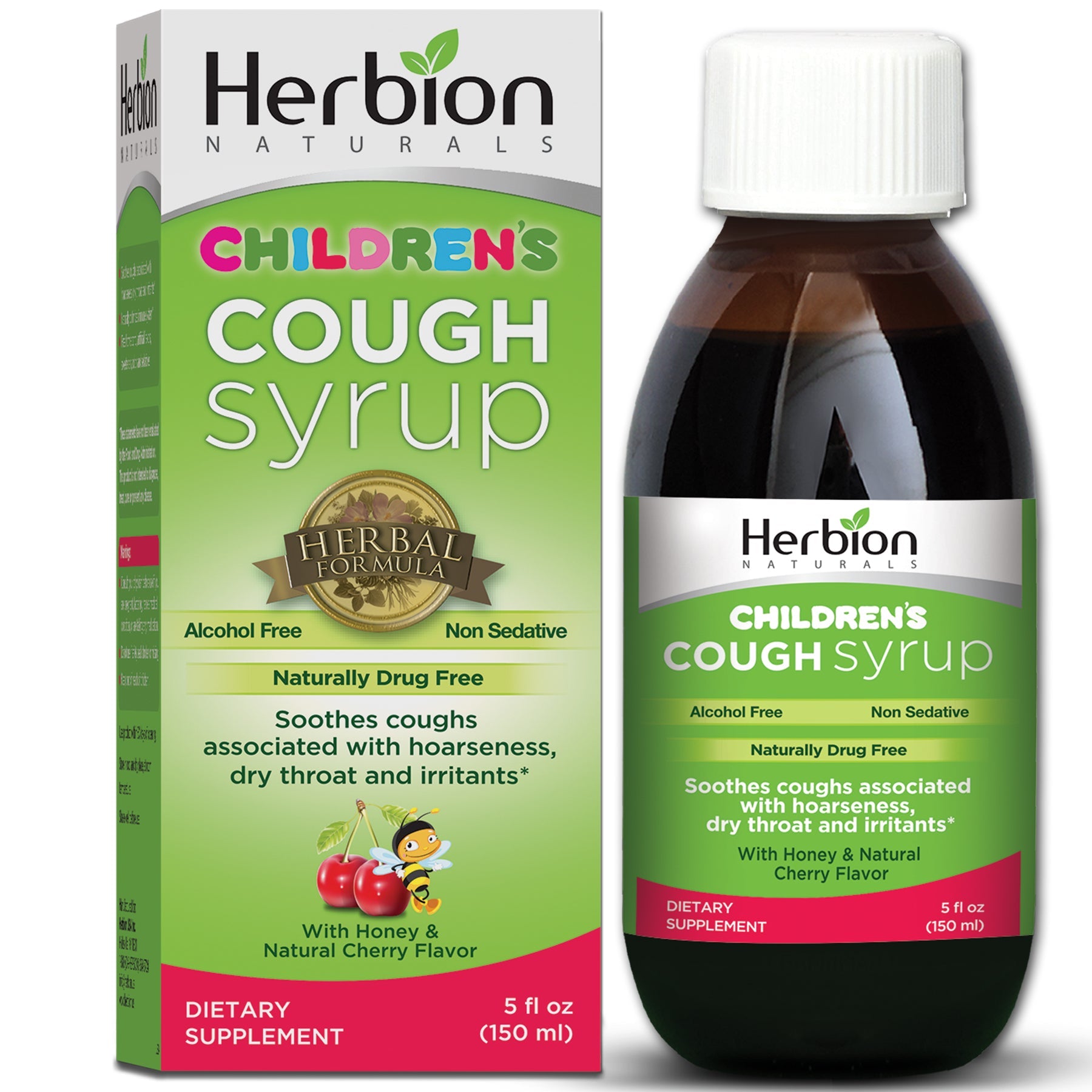 Herbion Naturals Halssirup für Kinder Kirsche 150 ml