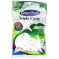 DenTek Advanced Clean Triple Clean Fije Dentaresh Pastruese, Shpëlarës Goje Me Shije Nenexhiku, 90 Copë