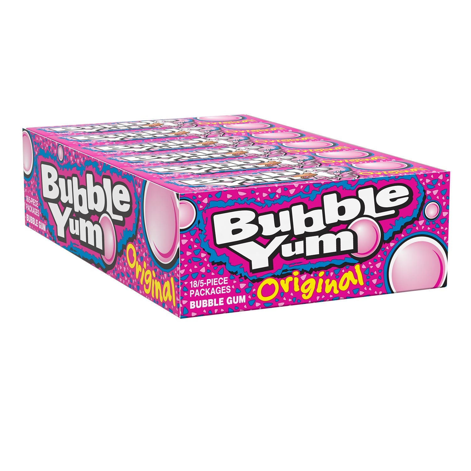 Bubble Yum Original Kaugummi, 5 Stück Packung, 40 g, 18er-Karton