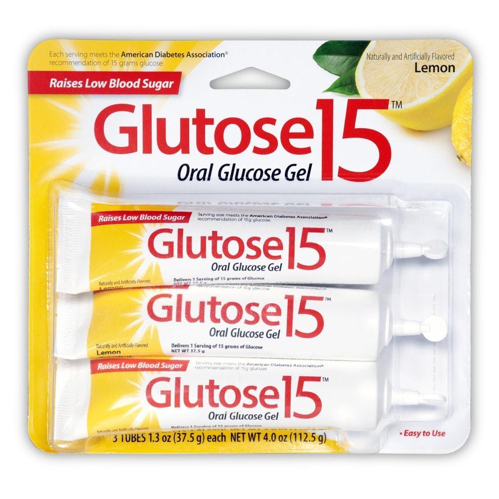 Glutose Oral Glucose Gel 15 Në Tub Me Shije Limoni