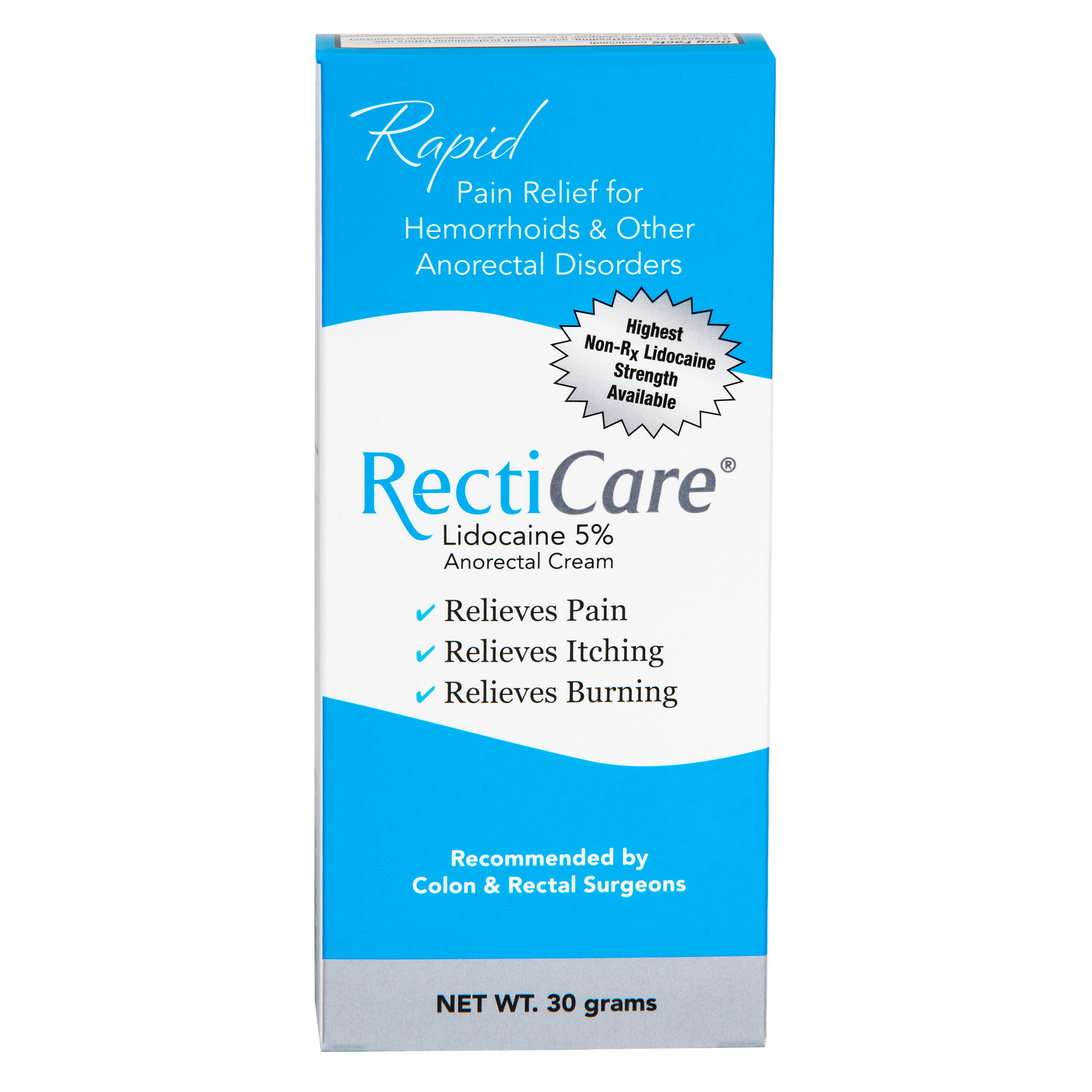 RectiCare® Lidocaine 5% Krem Anorektal – Lehtësim me Forcë Maksimale (30 Gramë)