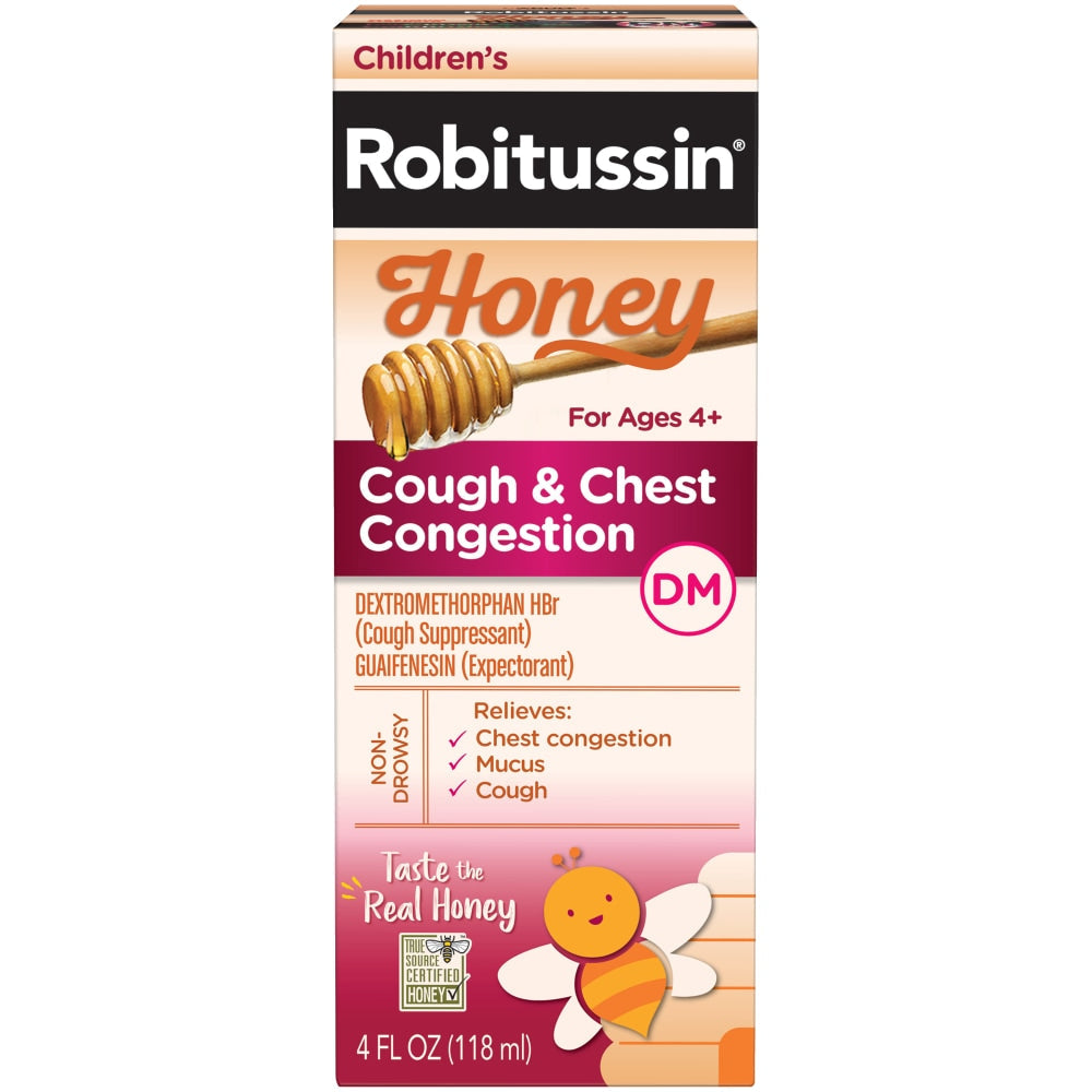 Robitussin Kinder Husten & Brustverstopfung mit Honig ab 4 Jahren 118 ml
