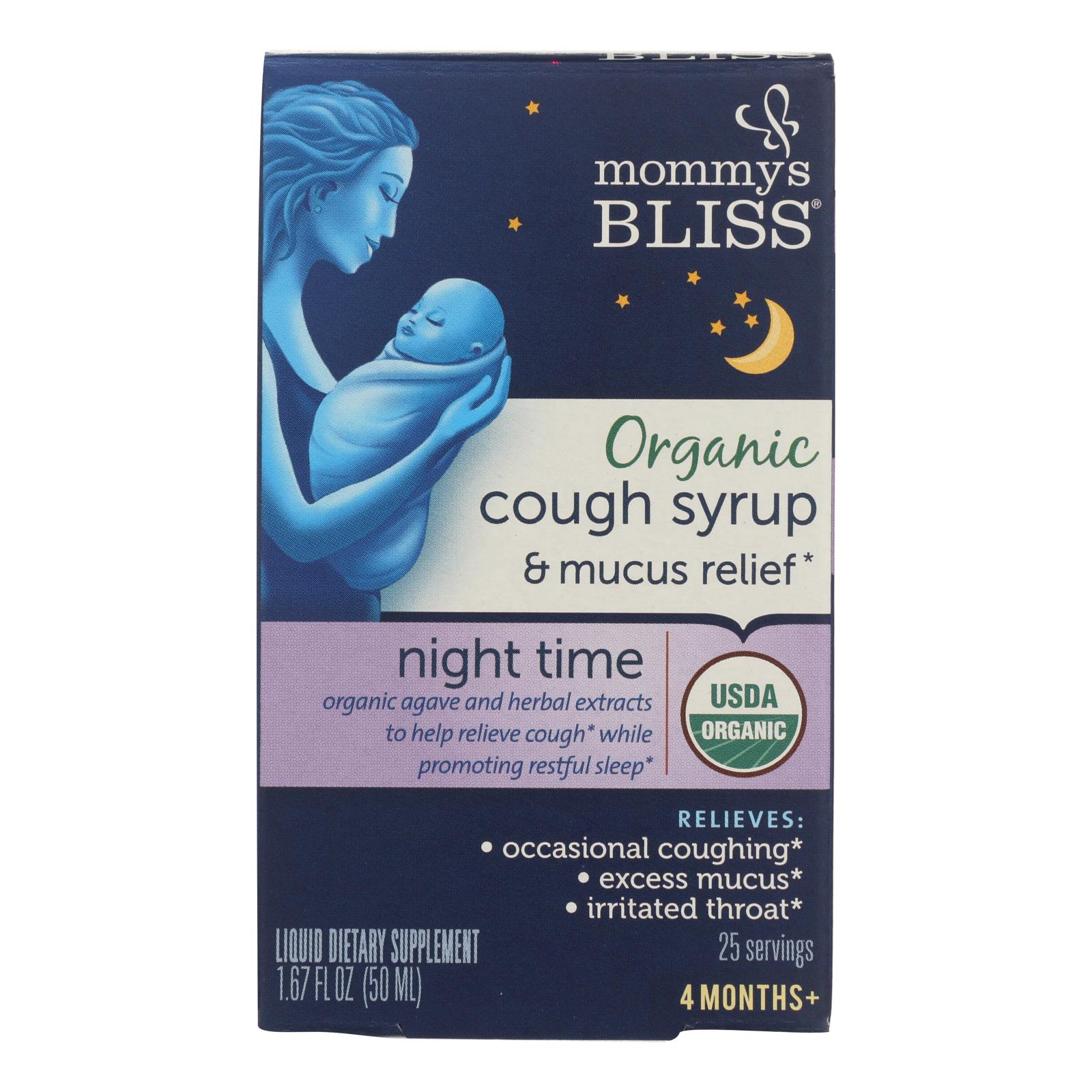 Mommy's Bliss Husten- und Schleimlösung für die Nacht, Sirup – 1.67 Fl Oz