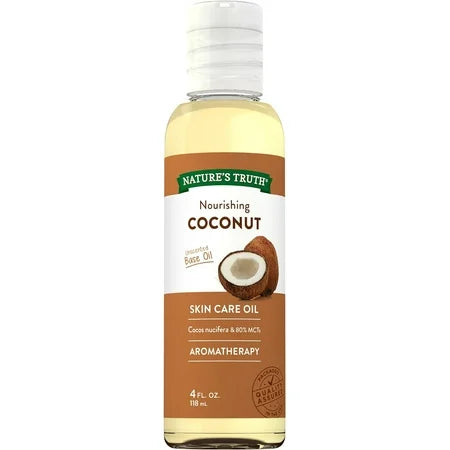 Vaj Kokosi i Lëngshëm pa Aromë, Aromaterapi Nature's Truth, 4 Fl Oz