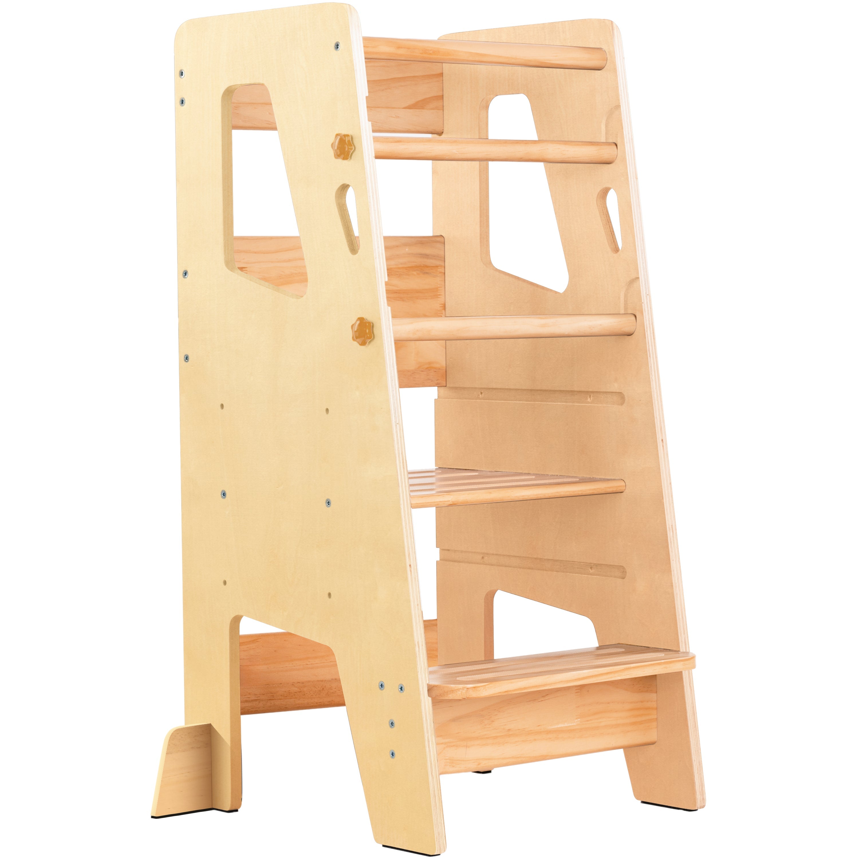 Adjustable Toddler Kitchen Tower with Safety Bars