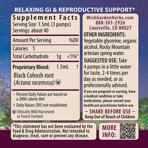 Black Cohosh Root Tincture
