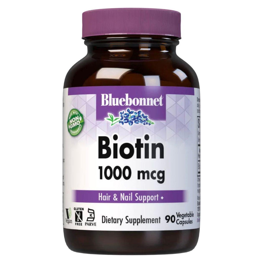 Bluebonnet Nutrition Vitamine Biotin 1000 mg - 90 pflanzliche Kapseln