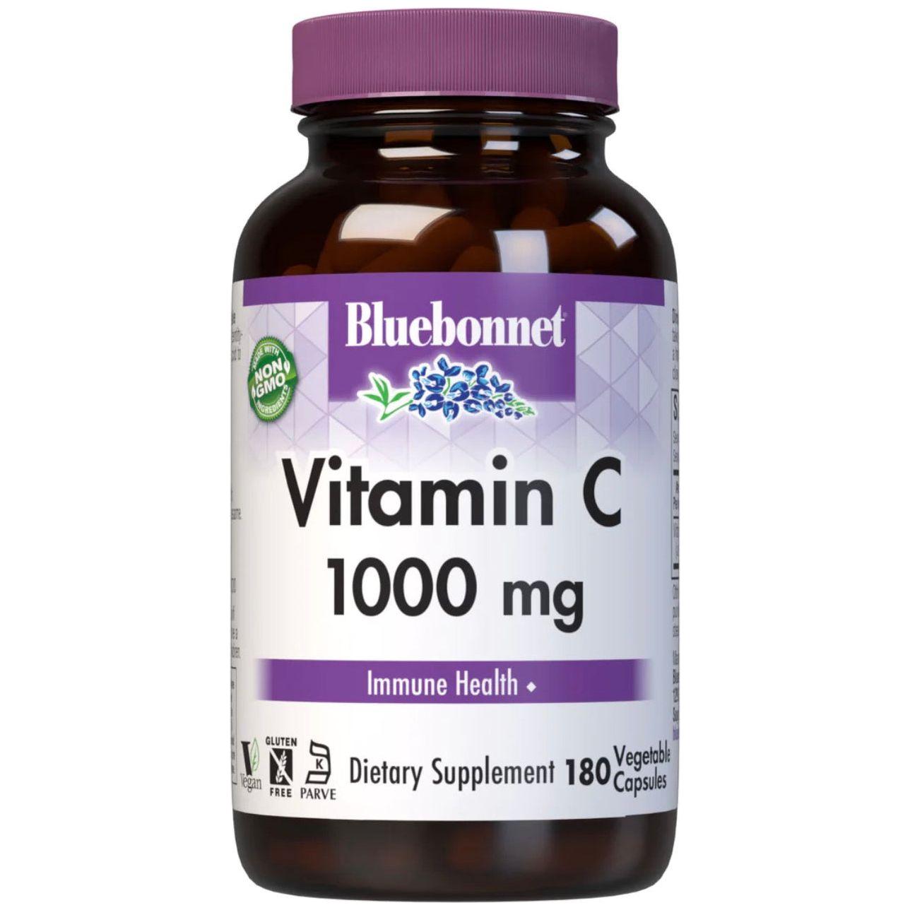 Bluebonnets Vitamin C-1000 mg, 180 Kapseln